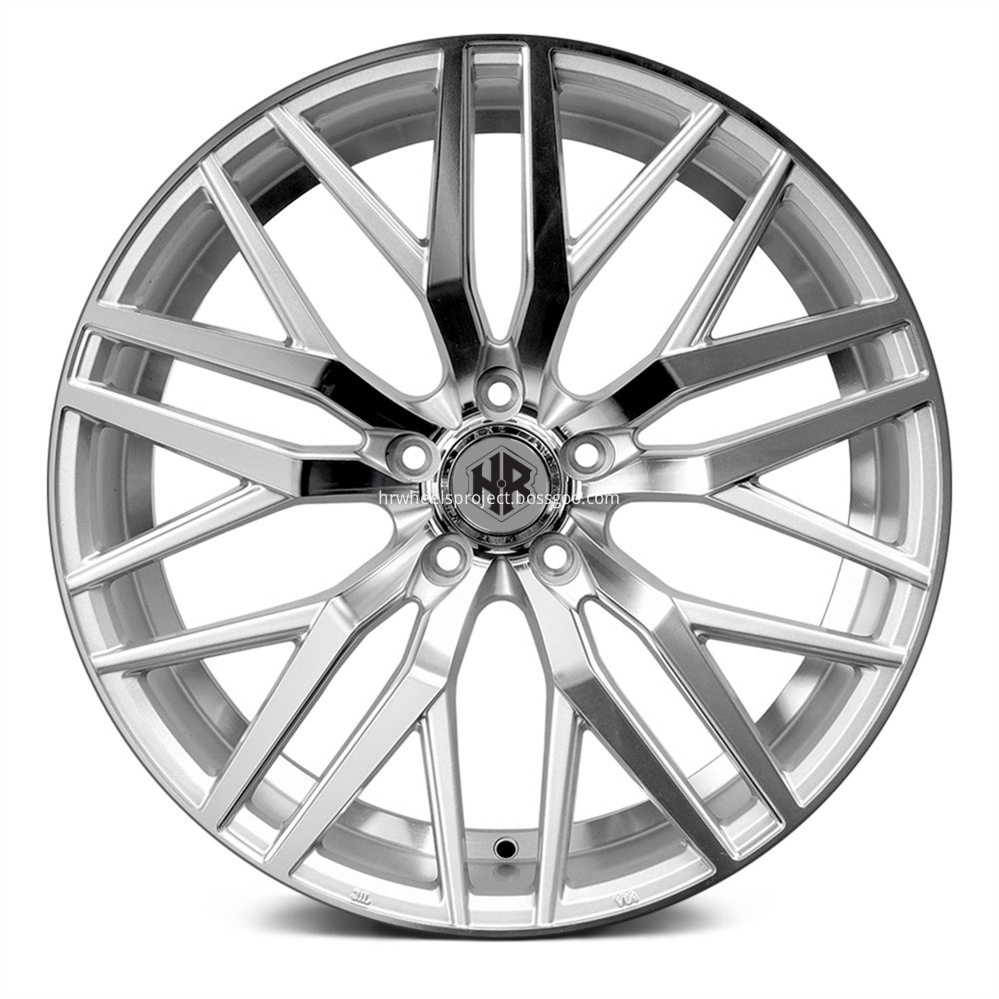 H R Tech Wheels Hr0210 Silver Machined Face Front