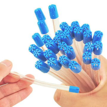 Großhandel transparent Blue Dental Saug -Tipps zum effizienten Speichelausstoß