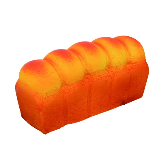 PU Bread Food Stress Ball: Slow Rising Relief Toy