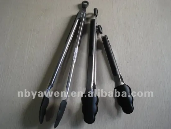 magic tong set with silicone accents