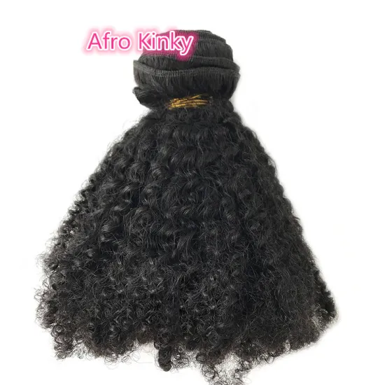 Delivery fast afro kinky human hair bundles with closure pack