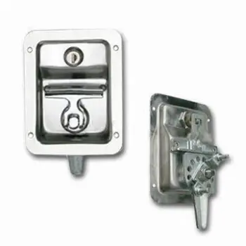 Two Point Folding T-handle Lock/Latch, Made of Stainless Steel, Suitable for Wood and Steel Doors