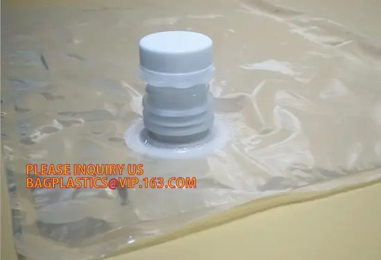 aseptic plastic empty bag in box filler 3 liter for milk, plastic bags in box for many use, fresh apple juice aseptic bib bag in