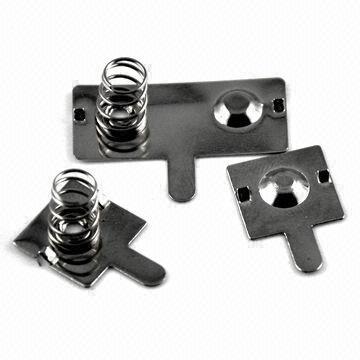 Battery spring, battery contact with springs, for radio and remote control