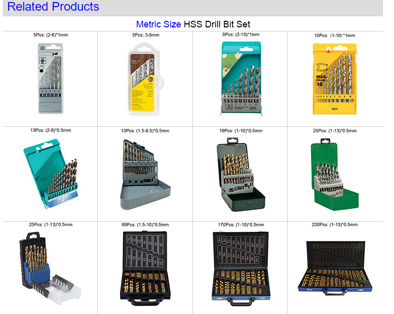 Hss Cobalt Twist Drill Bits Set 2