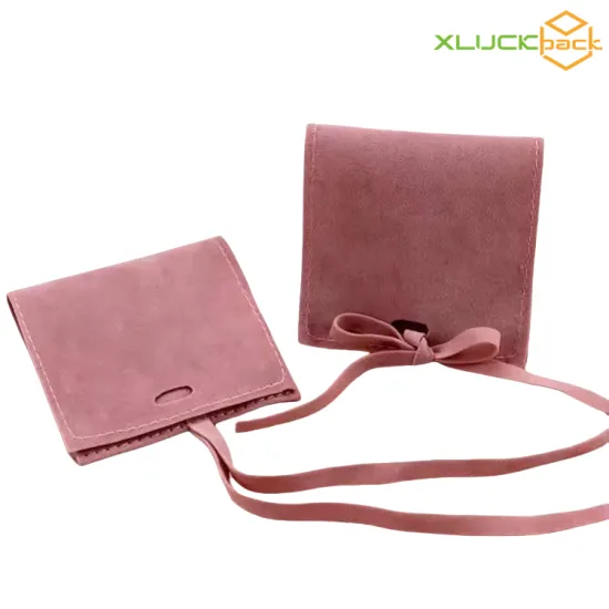 Microfiber Microfiber velvet Jewelry necklace Pouch