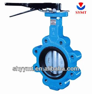 Lug type butterfly valve (through shaft without pin)