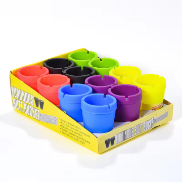 2024 Portable Luminescent ABS Plastic Car Ashtray