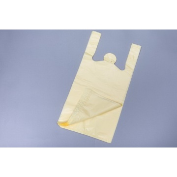 Yellow Shopping Plastic Bags with Handle