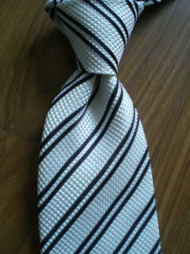 Light Beige Stripe Tie