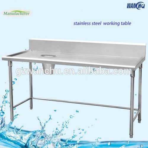 Assemble Kitchen Table,Kitchen Work Table With Collection Hole