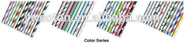 party straw/bio straw/high quality party supply paper drinking straws,/striped paper straws/colorful paper straw
