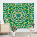 Tapeçaria boêmia mandala tapeçaria indiana hippie boho tapeçaria psicodélica para sala de estar quarto dormitório casa decoração amarelo e