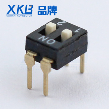 XKB Factory 2.54 mm pitch 2-digit in-line DIP switch