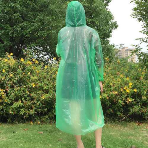 disposable protective raincoat with elastic
