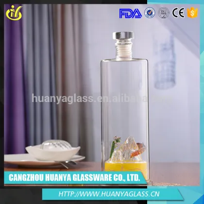 Alibaba hot products custom crystal glass wine vodka bottle