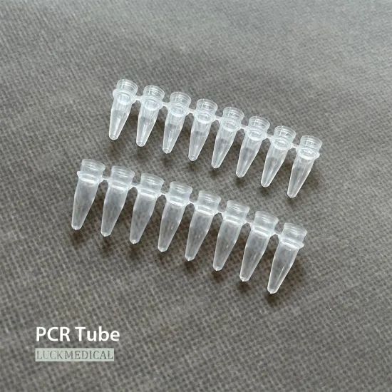 Disposable Plastic 8-Tube Strip PCR