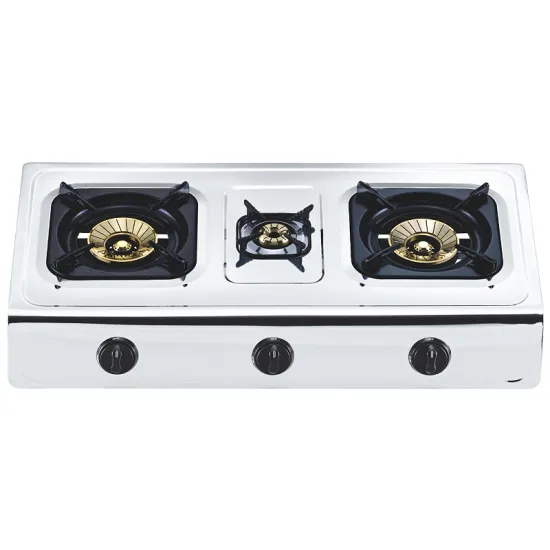 CHEFF Cooktops beauty stainless steel LPG gas stove with 3 burner