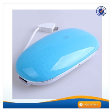 AWC808 Super charger mobile phone battery 4000mah 4400mah 5200mah power bank with built-in cable