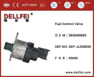 Fuel Rail Pressure Control Valve 0928400663 for MWM