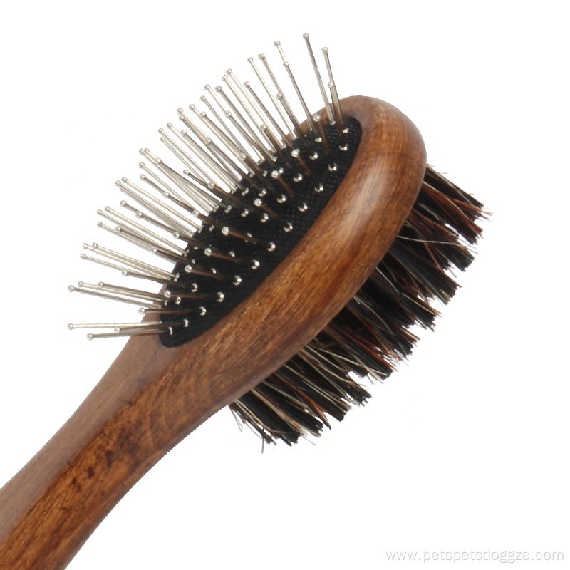Double Sided Pet Bristle Massage Needle Comb Brush