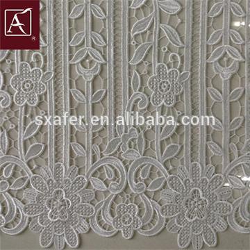 chemical lace embroidery fabric with flower