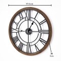 Vintage Wood Frame Metal Wall Clocks