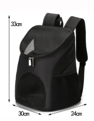 2022 Outdoor Pet Carrier Backpack Pet Carrier Bag Backpack Double Shoulder Mesh Travel Bag For Small Dogs Cats Pet Supplies