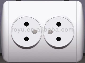 double gang socket wall switch