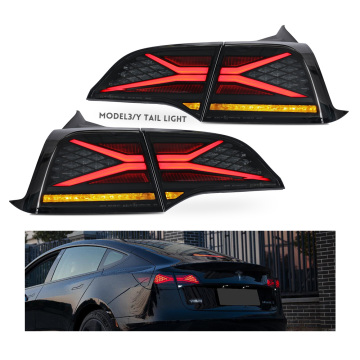 New Fashion E-marked X-man Turn Signal Tail Light Replacement for Tesla Model Y Model 3