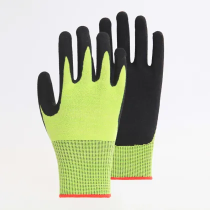 Nitrile Coated Polyester Labor Protective Safety Gloves