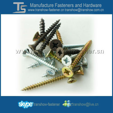 Pozi drive CSK head zinc galvanized chipboard screw