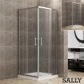 Sally Matt-Black Cadre Grid Gliding Shower Shower