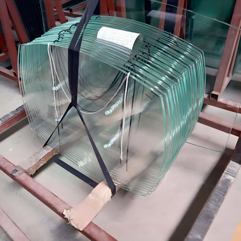 Custom-shaped cut SGP laminated glass 