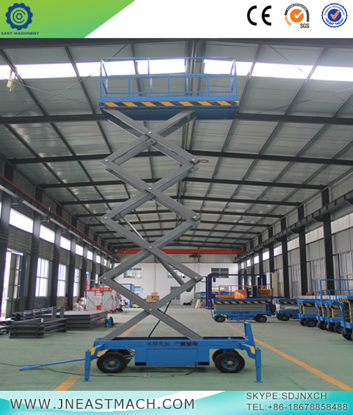 Manual Traction Mobile Scissor Lift