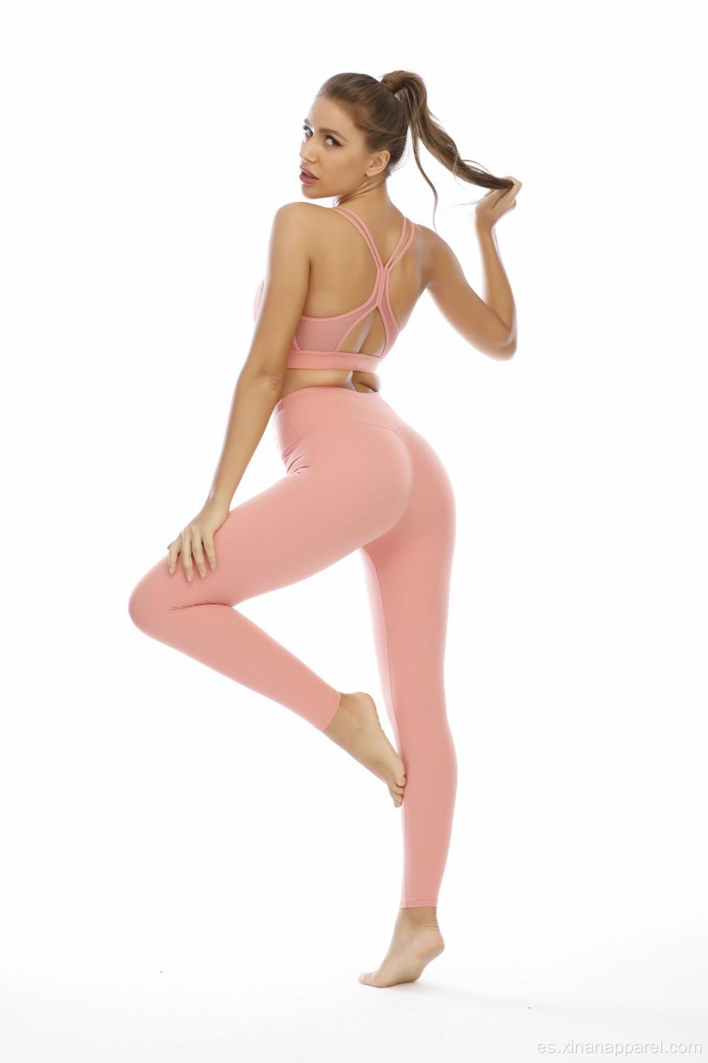 Sexy Gym Leggings Fitness Wear Traje de yoga