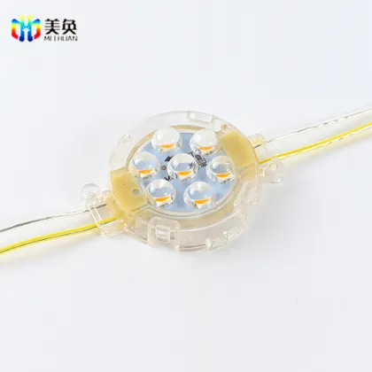 Golden LED Point Light Source DC24V - 50mm Diameter Pixel LED Lights