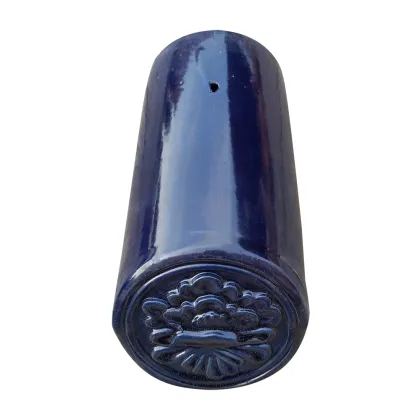 Chinese Blue Ceramic Glazed Traditional Temple Roof Tiles