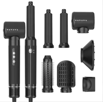 7-in-1 Air Hair Styler: Volumizing Brushes, Negative Ions, Curler, and Hot Air Dryers for Salon-Quality Results