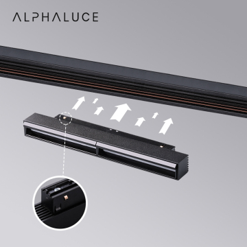 48V Dimming Grille Flood Light Wall Washer Magnetic Track Light System