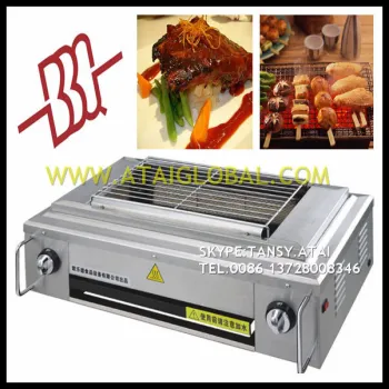 Stainless steel electric barbeque grill