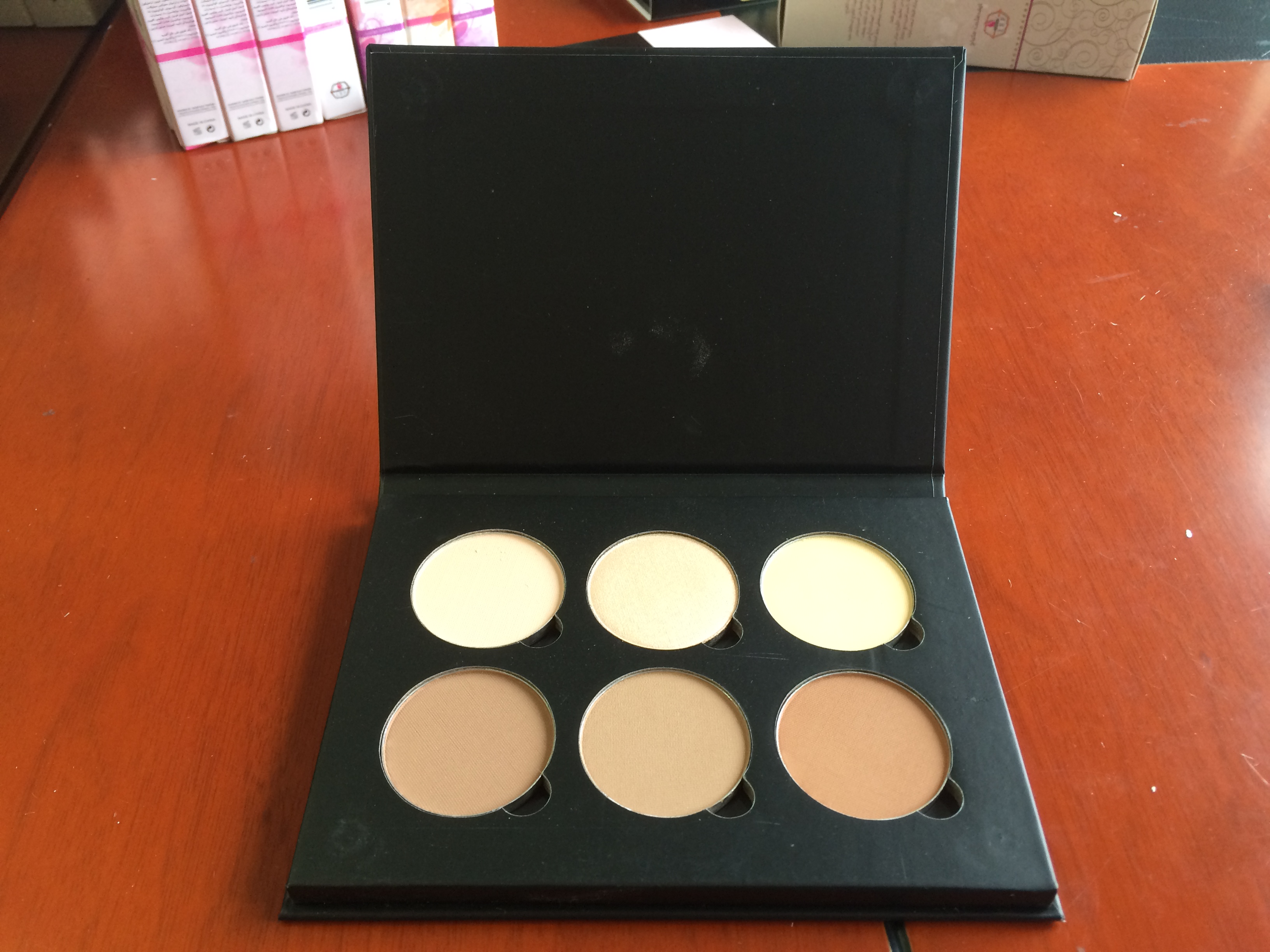 Palette de poudre de contouring 6 couleurs