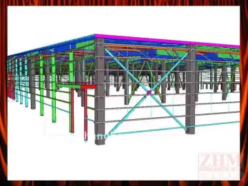 Pre-engineering Galvanised Steel Shed Drawing