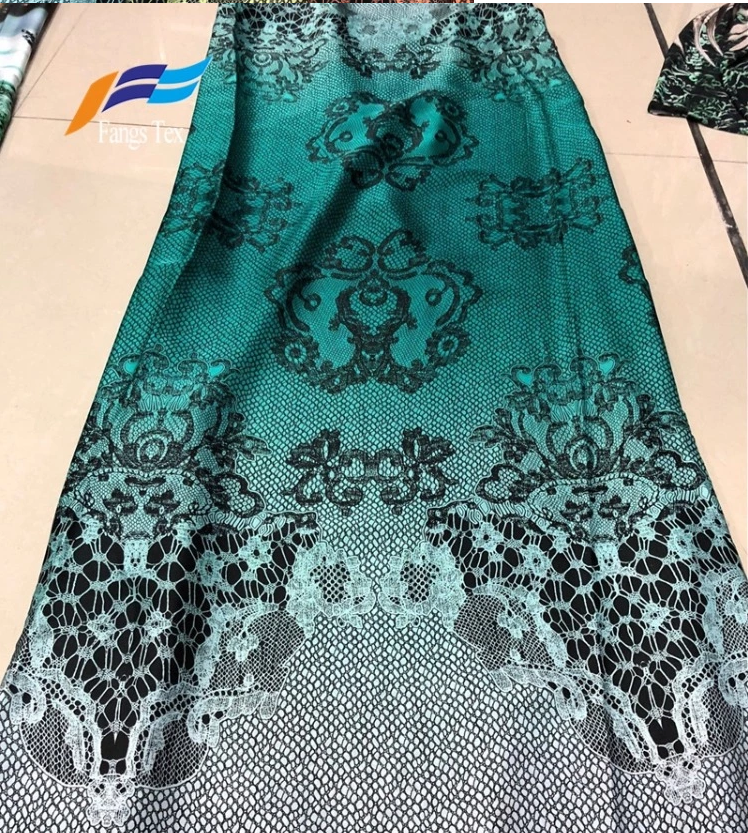 100% Polyester Printed  Satin Fabric 1