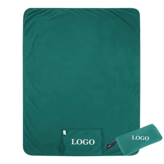 Amazon Hot Sale 2021 Polar Fleece Touring Blanket 100% Polyester Outdoor Throw Travel Blanket  With Custom Logo