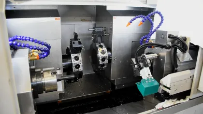 High Precision China Brand DAS Dual Spindle Dual Channel CNC Lathe for Teaching and Automatic Operations