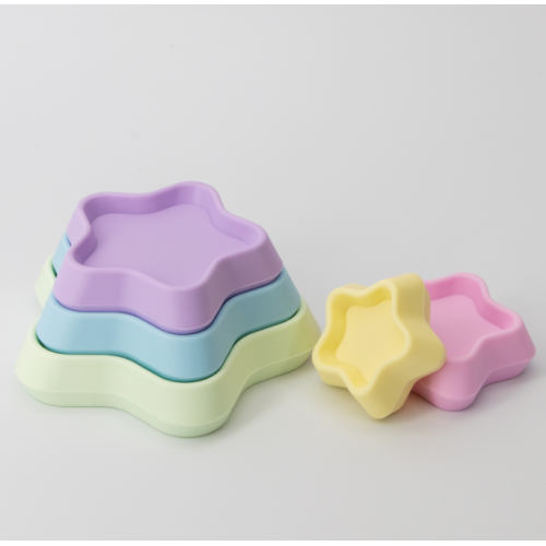 Silicone Star Baby Stacking Toy Building Blocks