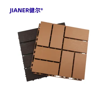 DIY Portable Wood Grain Balcony Plastic Floor Tiles