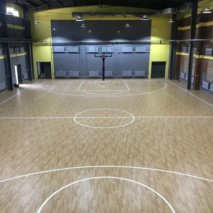 Easy Installation Eco-Friendly Indoor Sports Wood Flooring