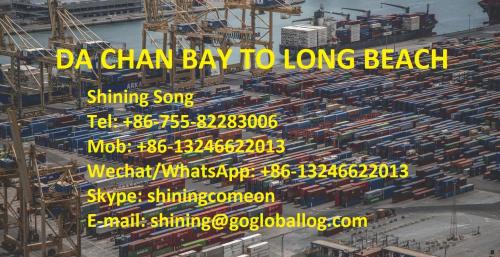 Carga marítima de la bahía de Shenzhen Da Chan a América Long Beach